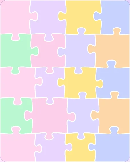 A puzzle with every piece still in place.